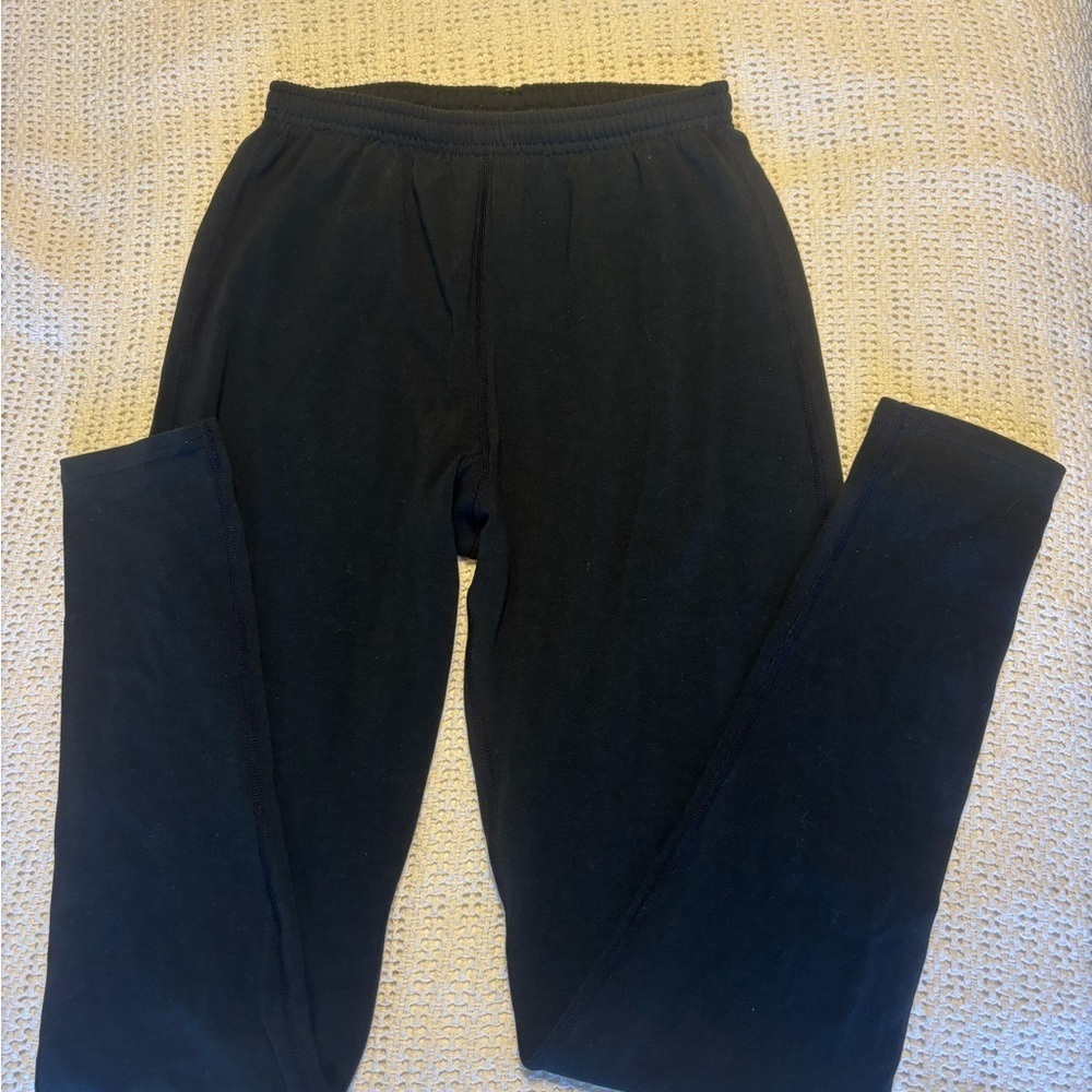 Black Leggings Elastic Waist Stretchy Womens Sz Large